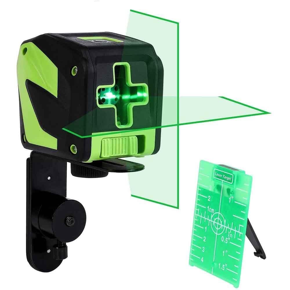 Huepar 5011G - Green Portable Line Laser with Pulse Mode & 360° Magnetic Rotating Base