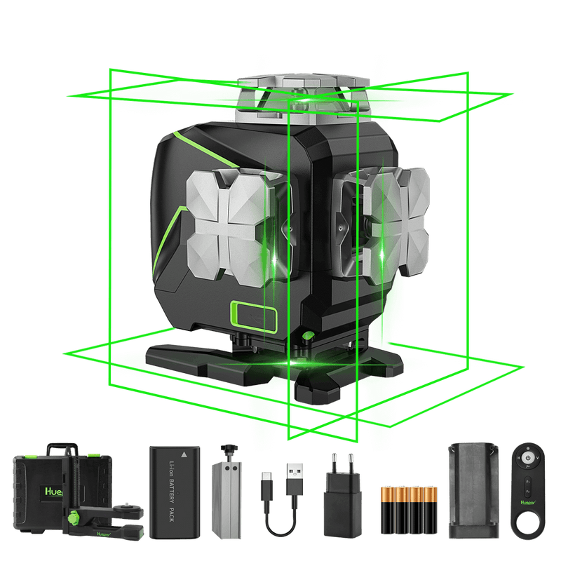 HUEPAR S04CG - Livella Laser 4x360° Osram Green 16 Linee 