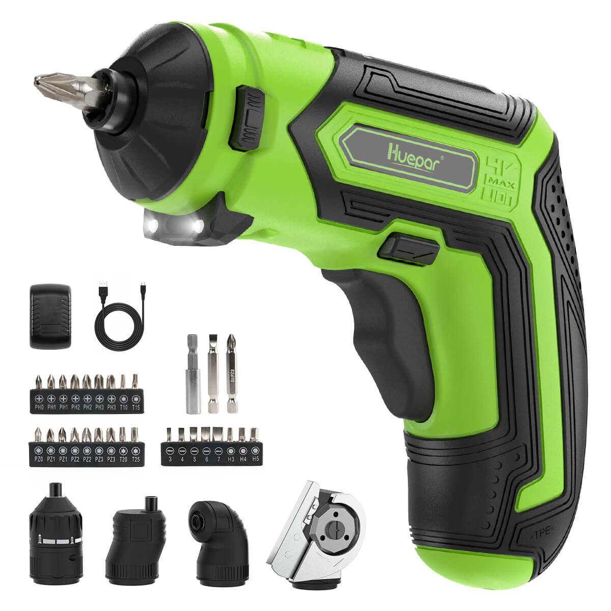 Huepar CS04 - 4V 1.5Ah Max 6Nm Electric Screwdriver Kit - HUEPAR UK